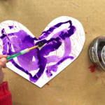 Easy Painting Valentine Art for Toddlers featured
