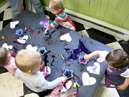 Valentine Art Toddlers - Liquid Watercolors