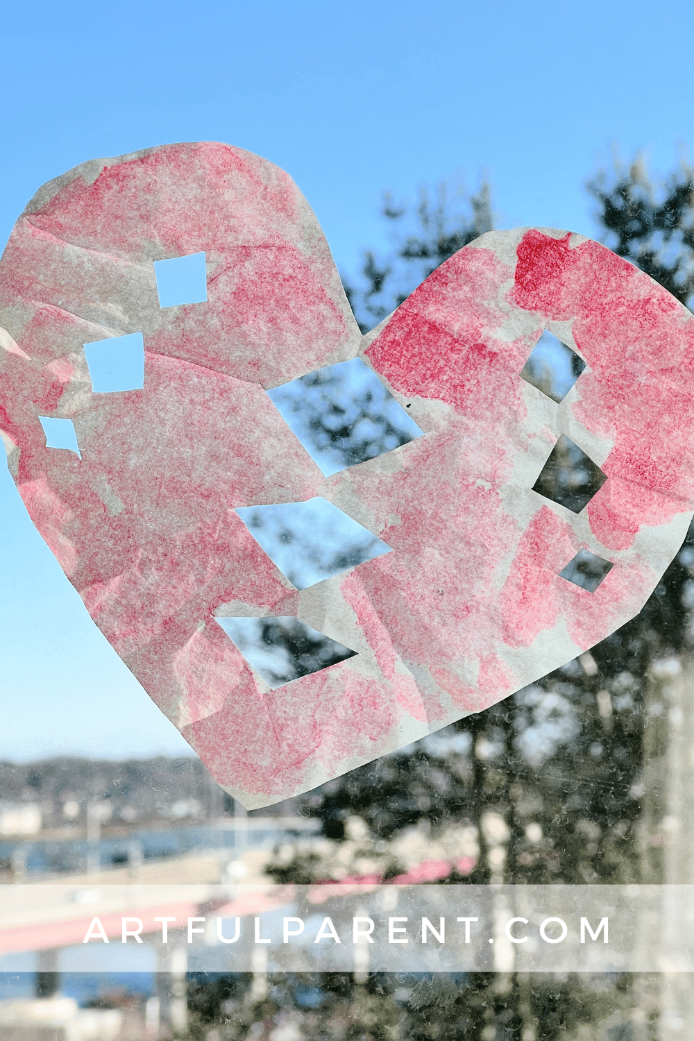 Coffee Filter Crafts How to Make Painted Hearts