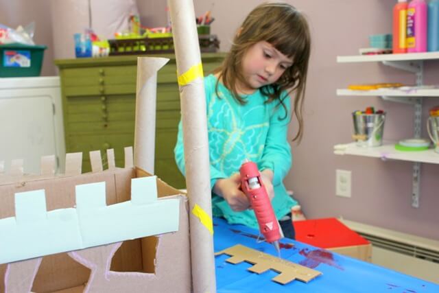 Building a Cardboard Castle with Kids