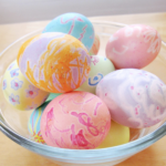 melted crayon eggs