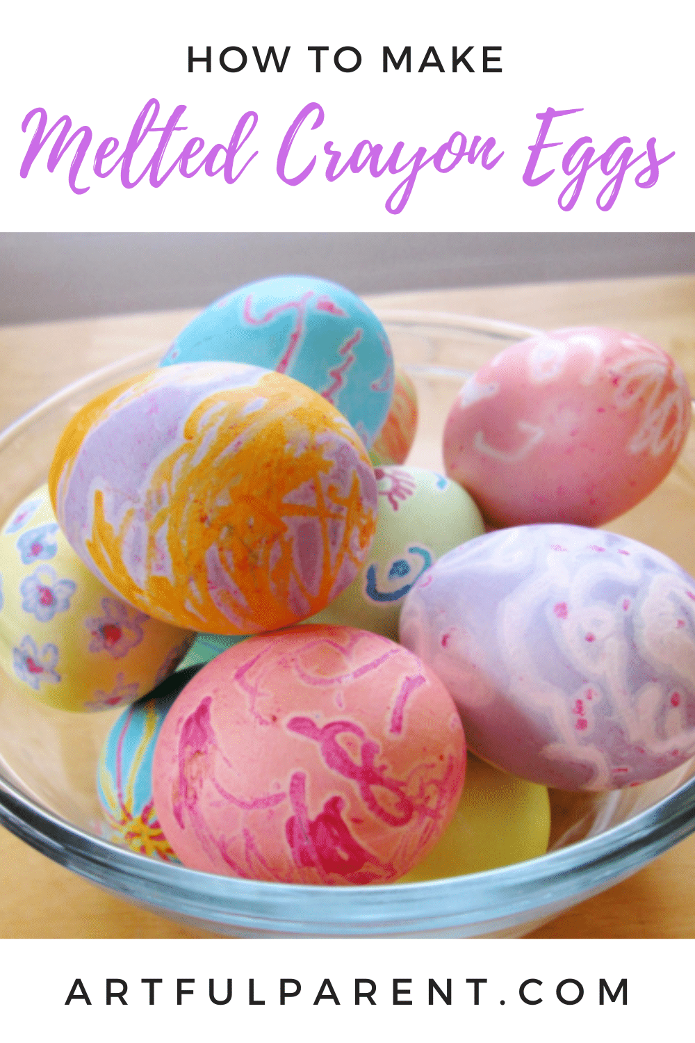 melted crayon eggs pin
