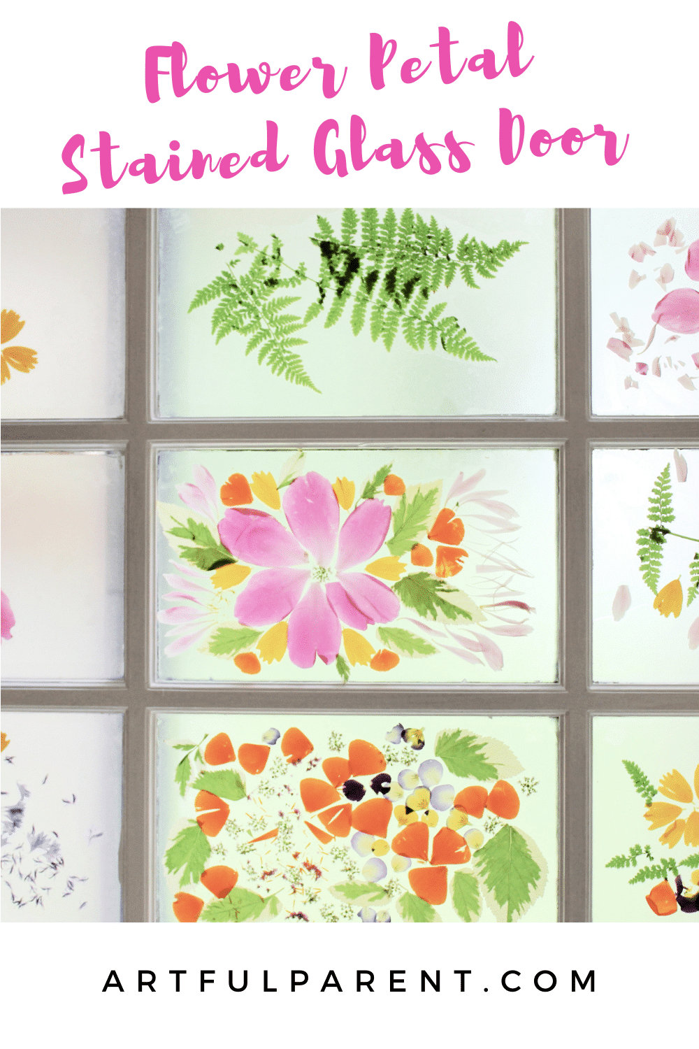 Flower Petal Stained Glass Door A Spring Flower Craft