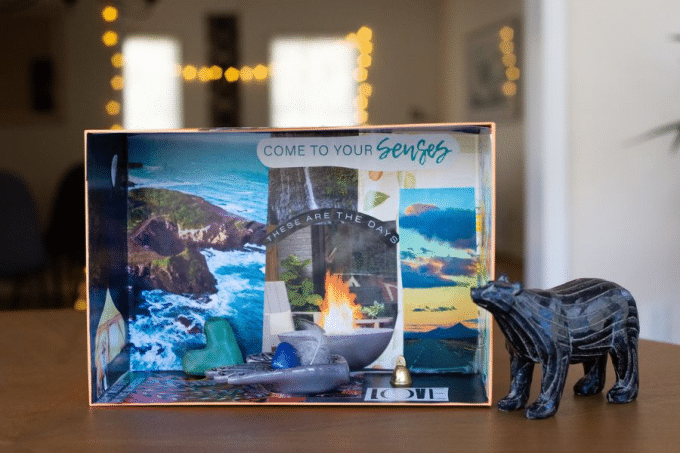 A 3D Vision Board Altar in a Shoebox - Recent Vision Board Examples