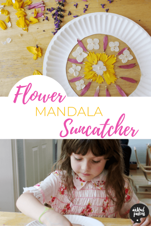How to Make a Flower Suncatcher with a Paper Plate + Contact Paper How to Make a Flower Suncatcher with a Paper Plate + Contact Paper