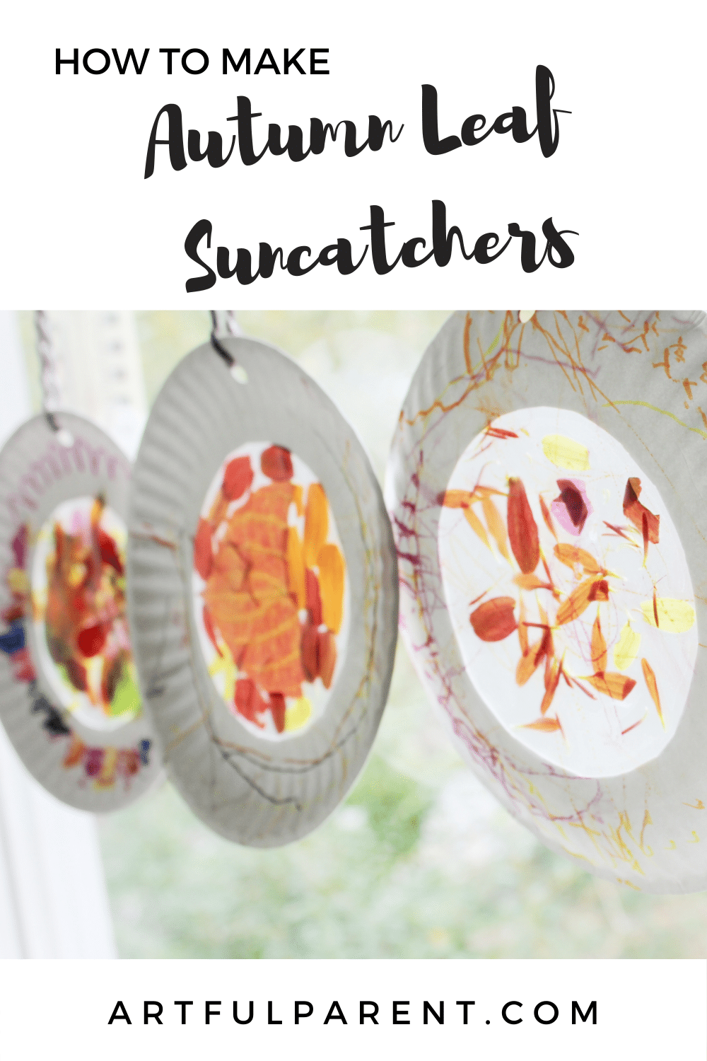 leaf suncatcher pinterest - crafts with fall leaves