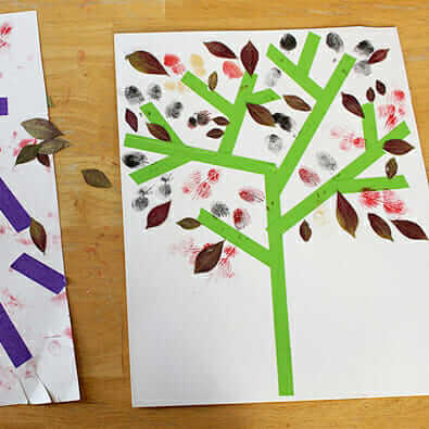 Autumn Tree Art For Kids – A Mixed Media Fall Art Project