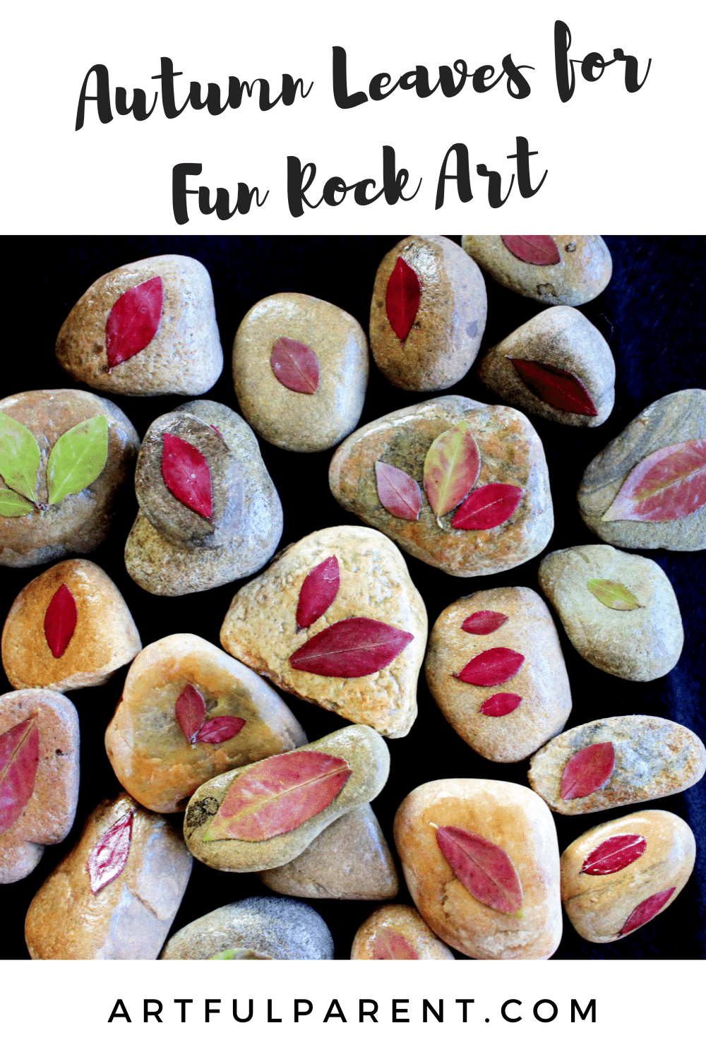 How to Use Autumn Leaves for Fun Rock Art