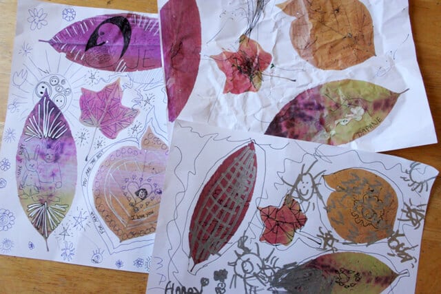 A Fall Leaf Drawing Game for Kids
