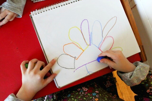 Kids Turkey Drawing