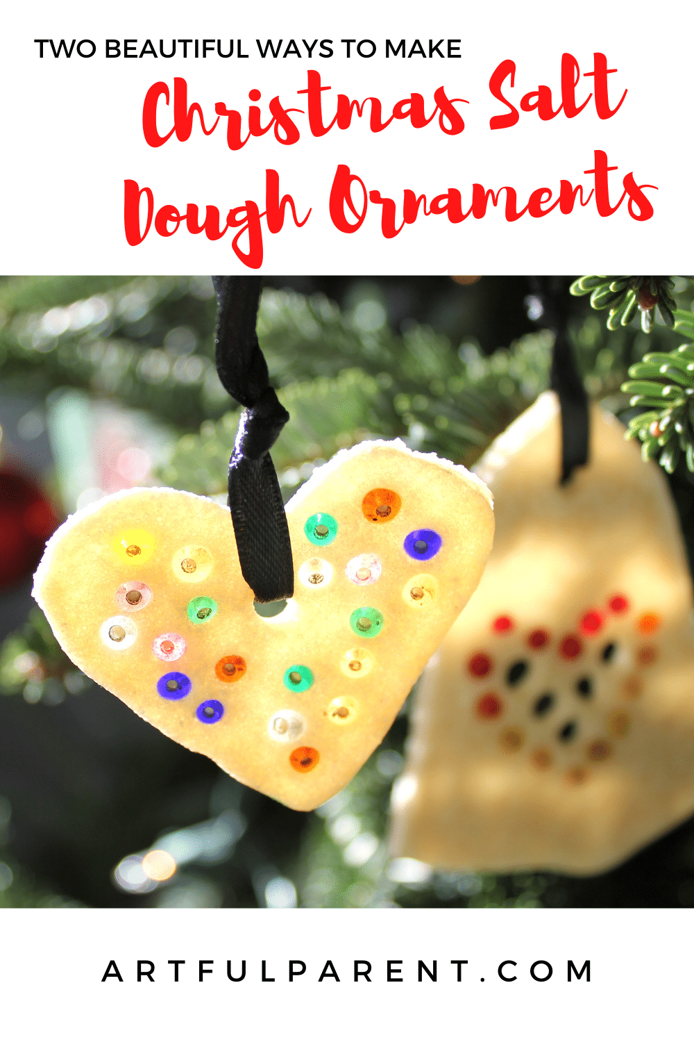 Lacy & beaded salt dough ornaments - pinterest