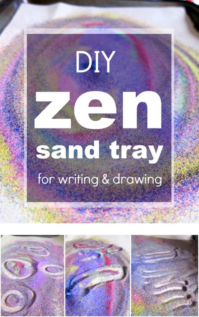 Make Your Own Zen Sand Tray for Kids Writing and Drawing