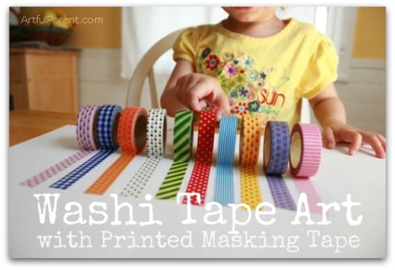 Washi Tape Art with Printed Masking Tape