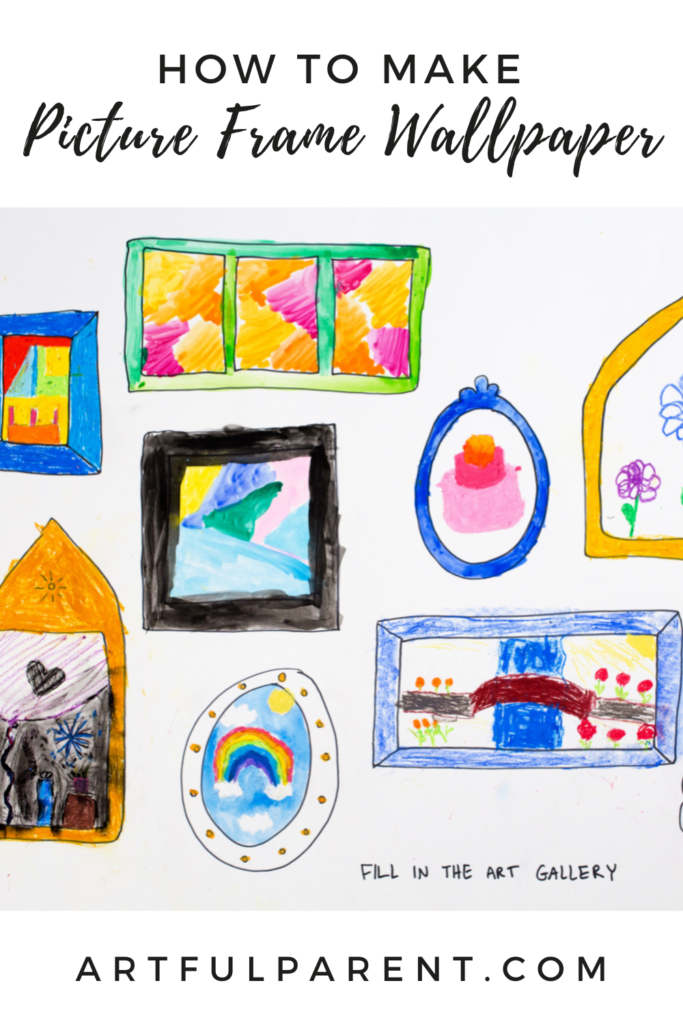 How to Make Picture Frame Wallpaper for Children's Art