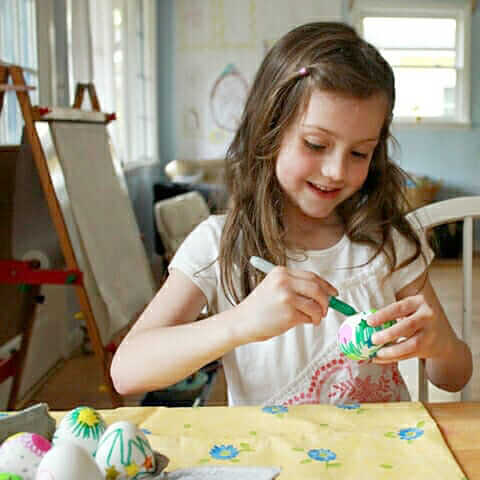 Easter Egg Decorating with Stickers & Sharpies3