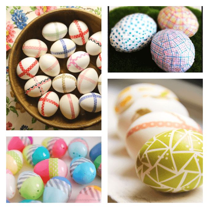 Washi Tape Easter Eggs 4 More Ways