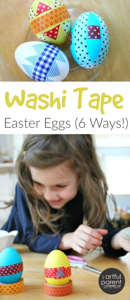 Washi Tape Easter Eggs 6 Ways