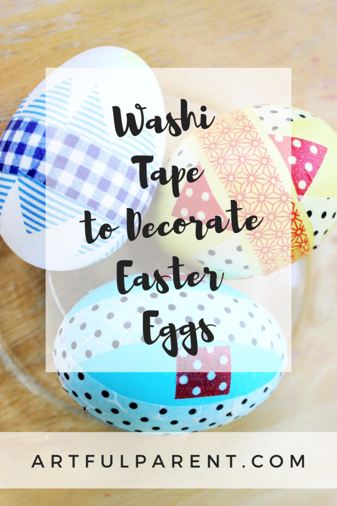 washi tape for easter eggs pin