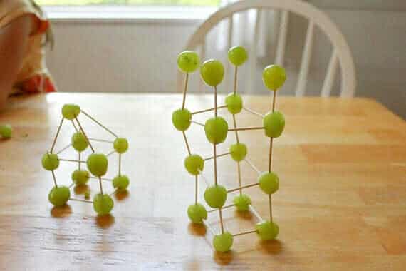 Edible Art :: Grape + Toothpick Sculptures
