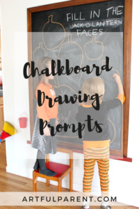 Chalkboard Drawing Prompts for Kids