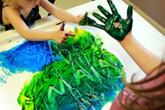 Sensory Sand Finger Paint for Toddlers 14