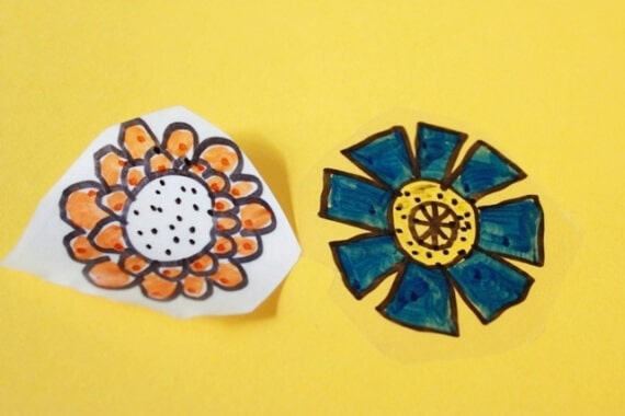 Make Your Own Contact Paper Stickers with Kids