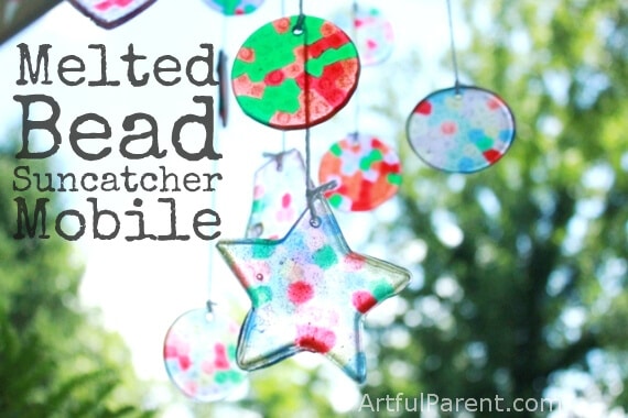 Melted Bead Suncatcher DIY Baby Mobile Melted Bead Suncatcher DIY Baby Mobile