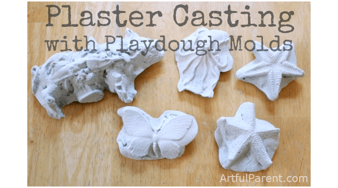 Plaster Casting with Playdough
