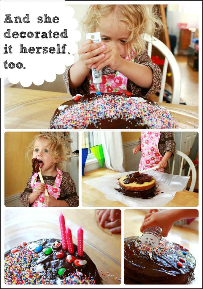 Daphne Decorating Her Birthday Cake Daphne Decorating Her Birthday Cake