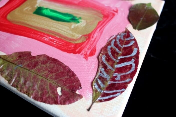 Kids Fall Leaf Paintings 25