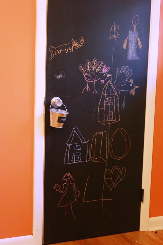Chalkboard Door in Home Office