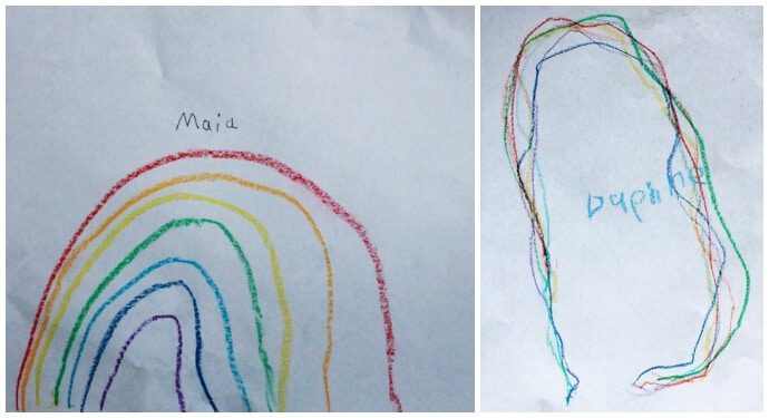 Kids Rainbow Drawings