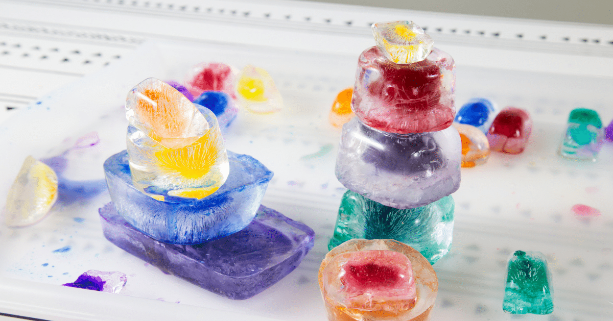 How to Make Stacked Ice Sculptures for an Easy Winter Art Project