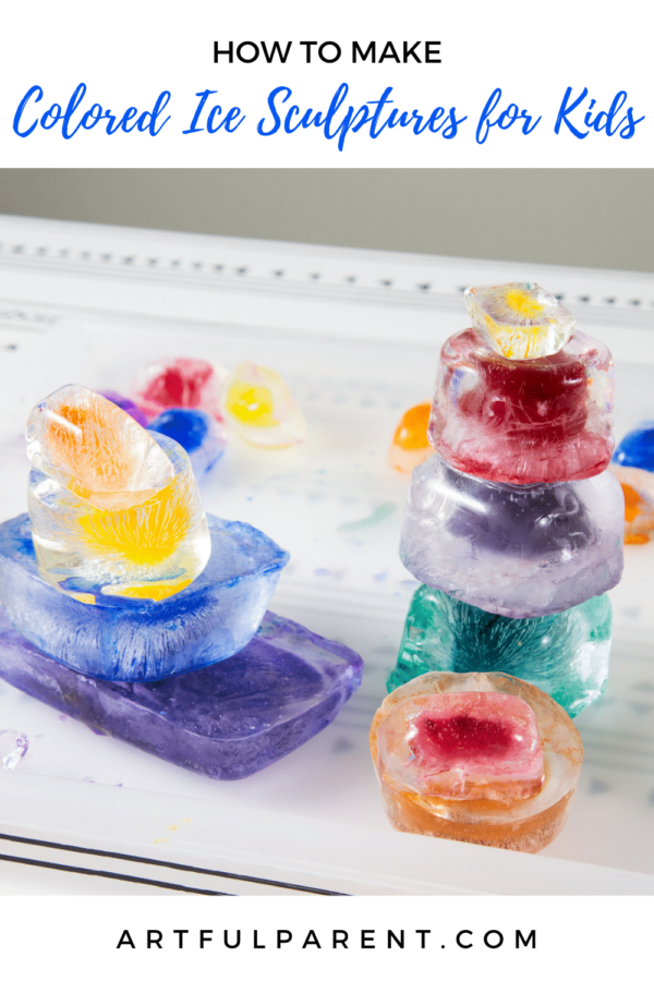 How to Make Stacked Ice Sculptures for an Easy Winter Art Project