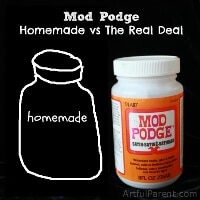 Mod Podge Homemade vs The Real Deal
