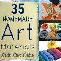35 Homemade Art Materials Kids Can Make