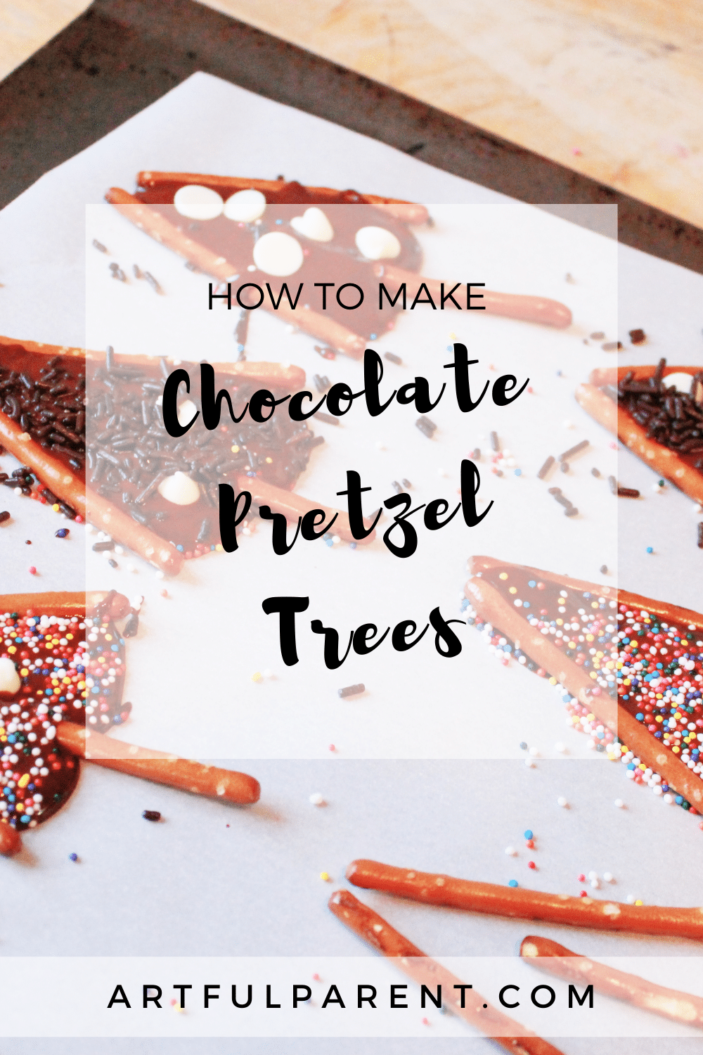 How to Make Chocolate Pretzel Trees