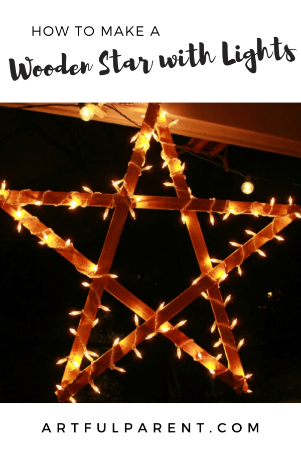 How to Make DIY Lighted Wooden Stars
