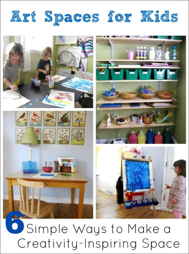Art Space for Kids :: 6 Simple Ways to Make One