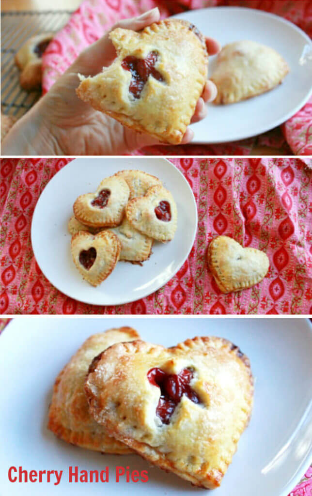 Heart Shaped Cherry Hand Pie for Valentine's Day