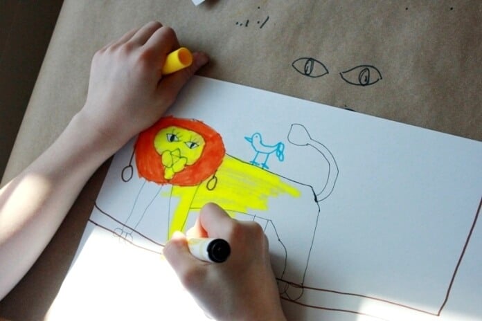 Drawing with Kids Lion Lesson 2 10