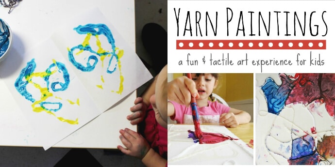 Yarn Art For Kids – String Blots and Yarn Paintings