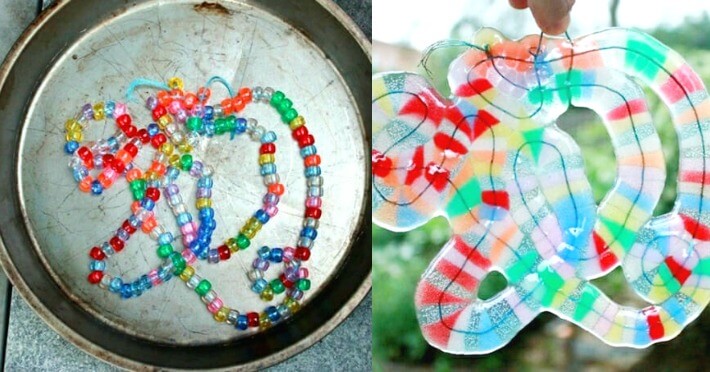 How to Make Melted Bead Art with Plastic Pony Beads 