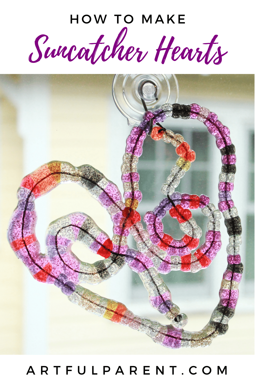 melt beads to make suncatchers pin