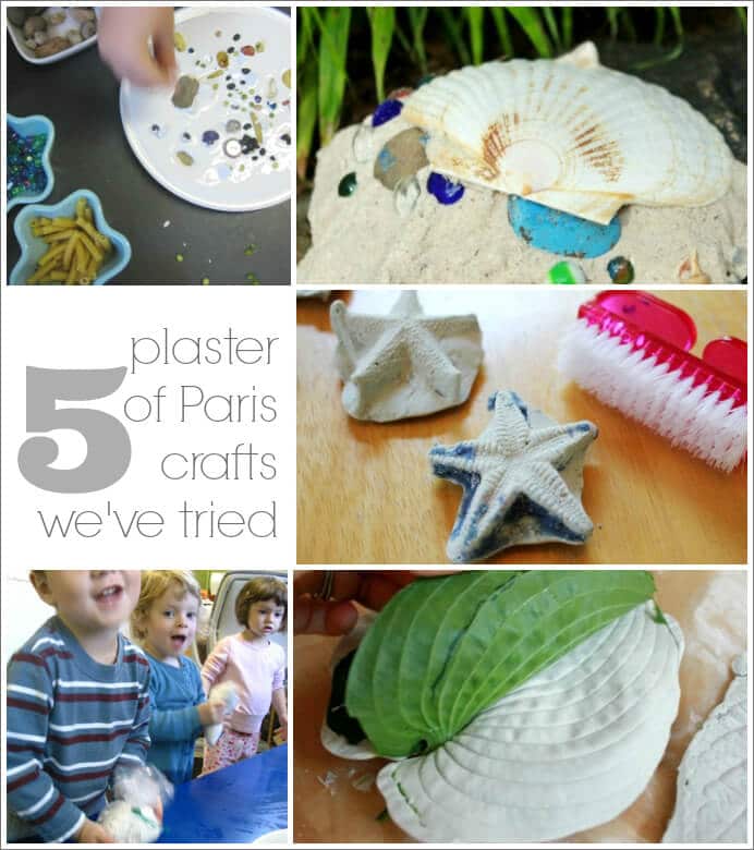 10 Arts and Crafts Activities to Try with Plaster of Paris from playdough casting to plaster ghosts!
