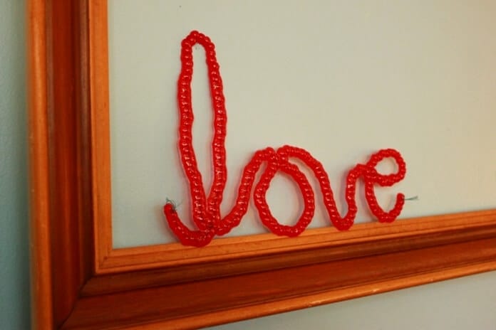 Melted Bead Suncatcher Words
