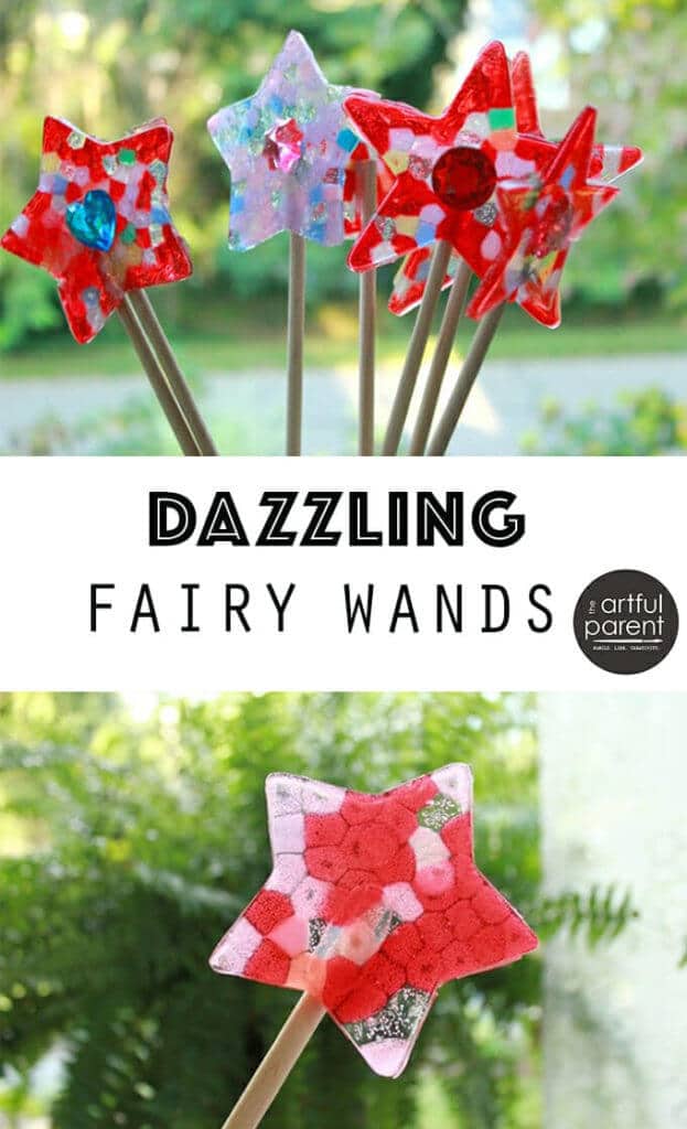 Fairy Wands With Melted Pony Beads