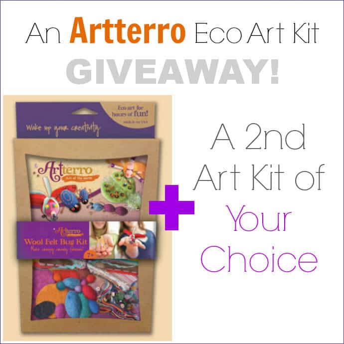 An Artterro Art Kit GIVEAWAY! A Wool Felt Bug Kit + a 2nd Kit of Your Choice!