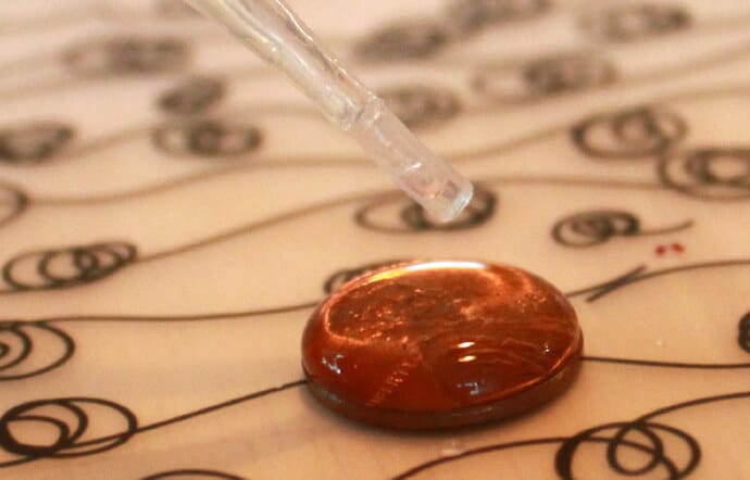 Penny Experiment with Drops of Water