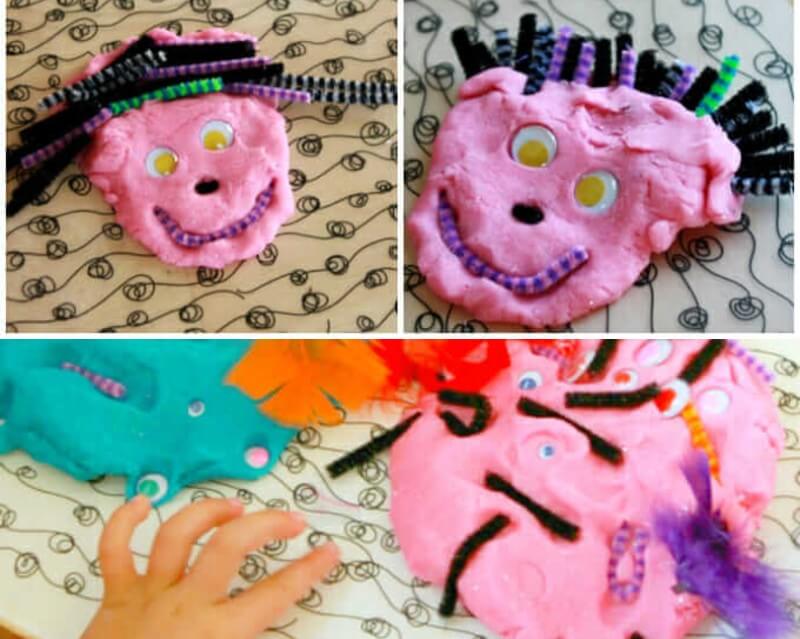 Playdough Monsters (And Other Fun Ideas with Poke-Ins)